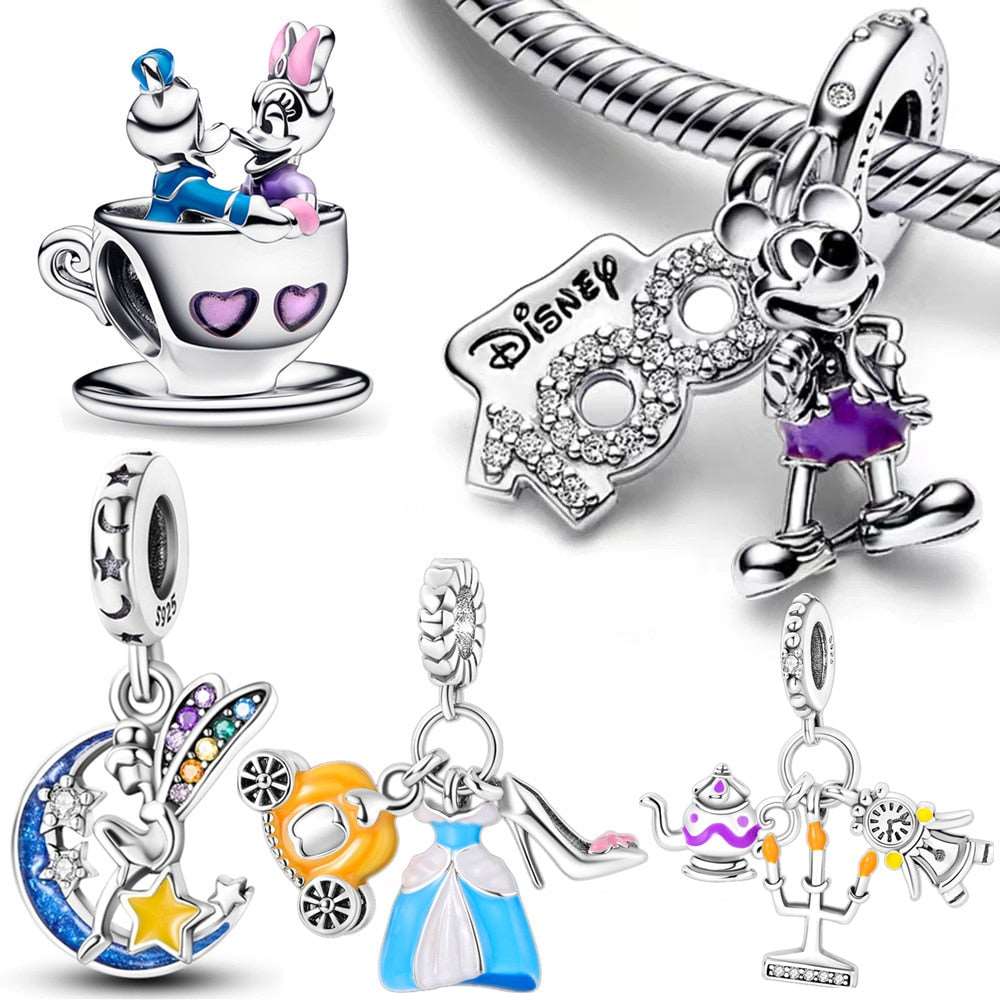 Berloque Disney 100 Anos Prata 925 - Lavanda Lilac - Lavanda Lilac