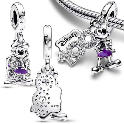 Berloque Disney 100 Anos Prata 925 - Lavanda Lilac - Lavanda Lilac