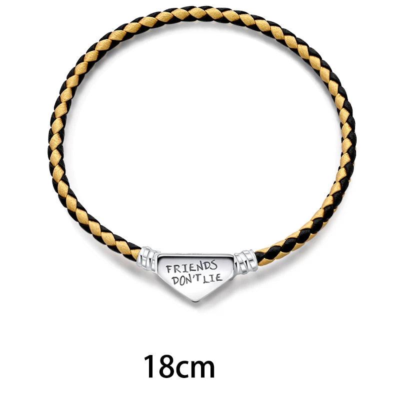 Pulseira Stranger Things Amarelo/Preto Prata - Lavanda Lilac