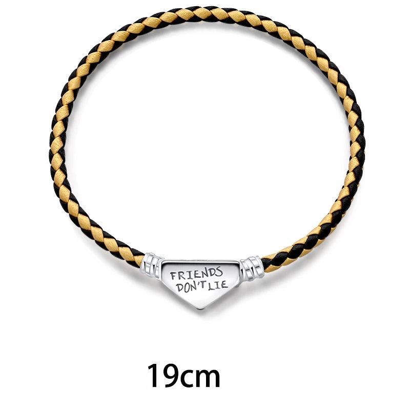 Pulseira Stranger Things Amarelo/Preto Prata - Lavanda Lilac